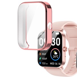 smaate Watch Cases compatible with QONBINK L70 1.85” Smart Watch, TPU Case with Screen Protector, Protecting Watch Body & Screen