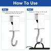 WYAN 4Pcs Handbag Holder Table Hook, Folding Handbag Hanger, Purse