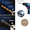 60 Pcs Drill Bits Mixed Multi Drill Bit Set, Twist
