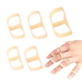 Oval Finger Splint,5Pcs Comfortable Finger Support Brace,Oval 8 Finger Splint,Comfortable Trigger Finger Splint,Thumb Brace to Support and Protection for Trigger Finger and Other Finger Conditions