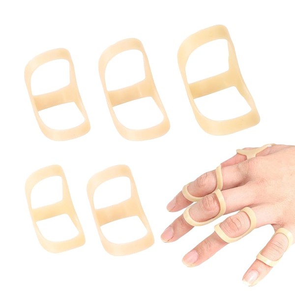 Oval Finger Splint,5Pcs Comfortable Finger Support Brace,Oval 8 Finger Splint,Comfortable