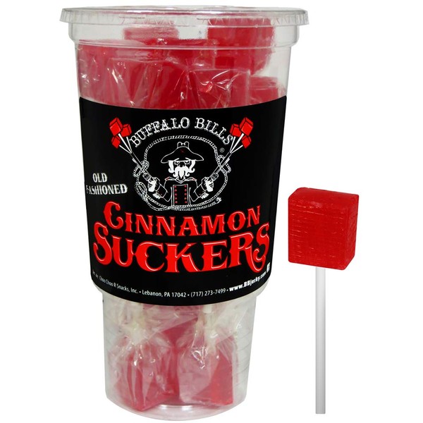 Buffalo Bills Old Fashioned Cinnamon Suckers (18 individually wrapped cinnamon lollipops per cup)