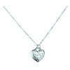 10 Wedding Anniverary Tin Heart Pendant - 100% Pure Tin