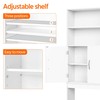 Yaheetech Over The Toilet Storage, Taller Bathroom Organizer Space-Saving Storage