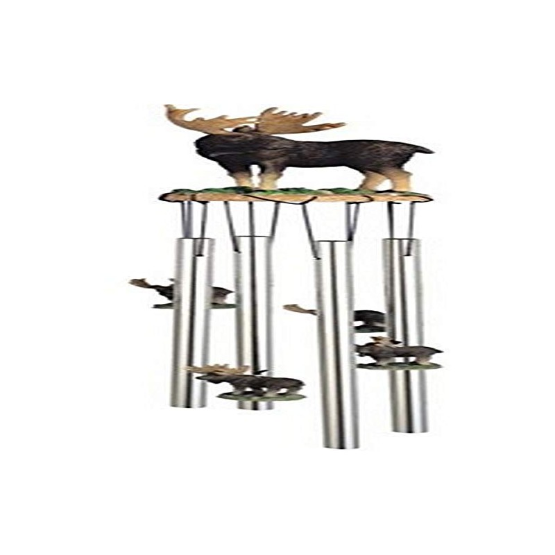 Wind Chime Round Top Moose Hanging Porch Garden Decoration Windchime