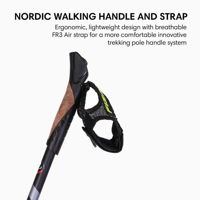 FIZAN Speed Model, Swift Nordic Aluminium Walking Poles, Ultralight Adjustable,