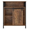 sogesfurniture Barn Door Storage Cabinet Living Room, Farmhouse Sliding Barn