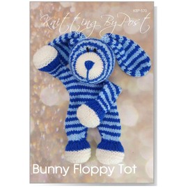 Knitting by Post Knitting Pattern Leaflet for a Bunny Floppy Tot Comforter Easter Baby Animal Soft Toy A5 Leaflet