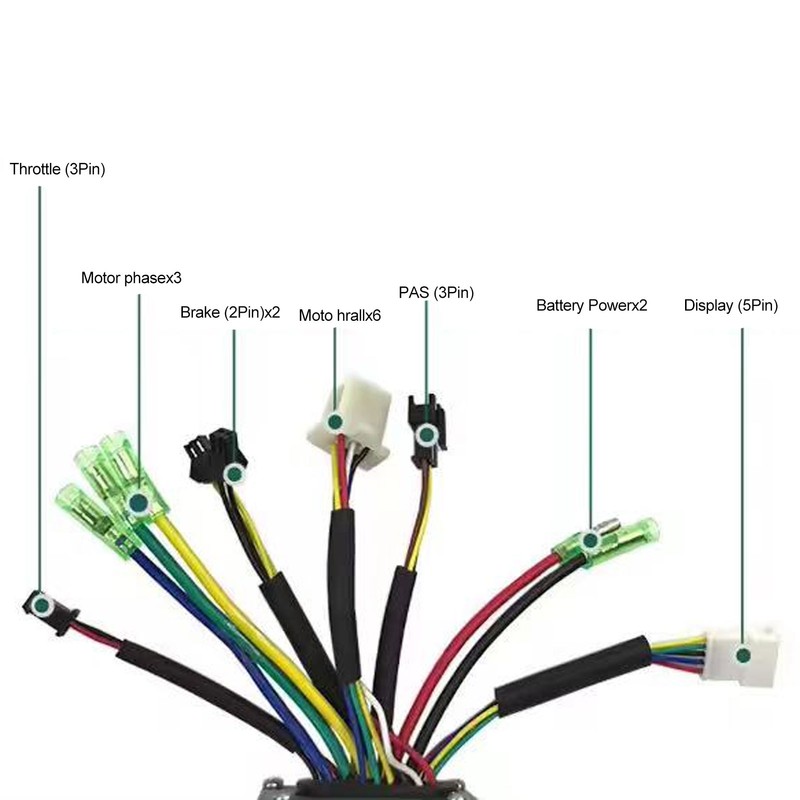 25A Square Wave Motor Controller LCD10H Display V12L Power Assisted