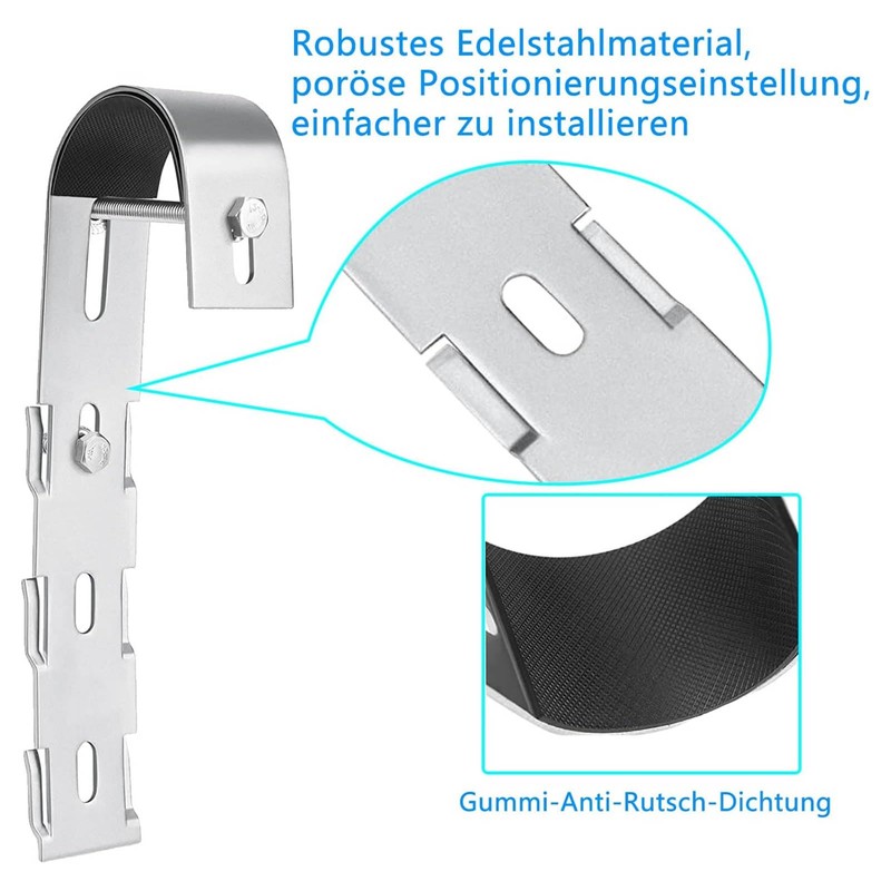 Garosa 2PCS Solar Panel Hooks Stainless Steel Hanger Hooks for