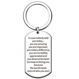 WTOPP Inspirational Gift Ideas,Thank You Gifts For Women Men Friends,Appreciation Keyring Gifts For Colleague,Teacher