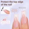 Misssix Misssix Deep French Gel Nail Tips, 150Pcs French Tip