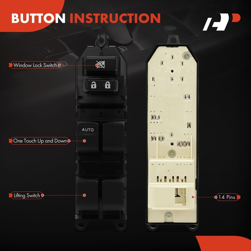 A-Premium Master Power Window Switch Compatible with Toyota Corolla Matrix