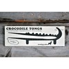 Crocodile Toaster Tongs and Oven Rack Pull, Solid Cherry Wood