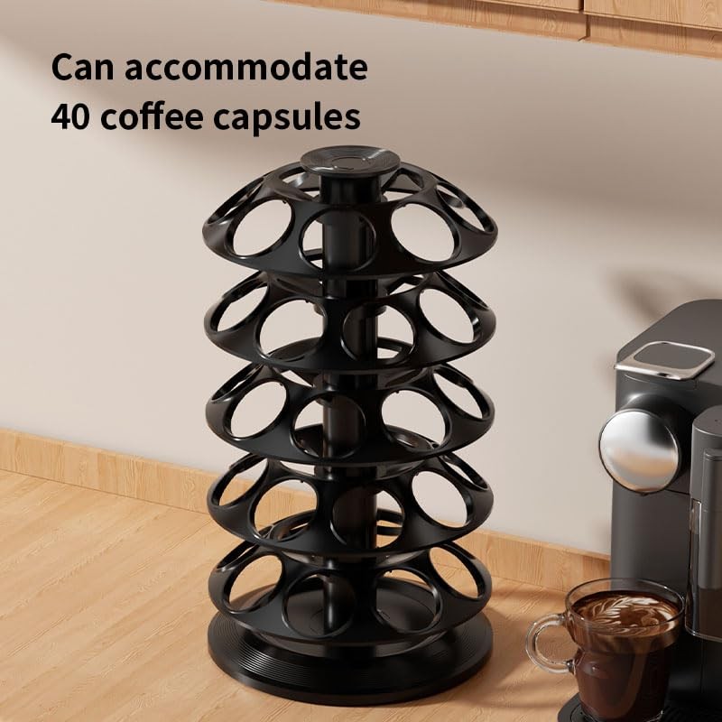 Vurlexat Coffee Pod Storage Compatible with Dolce Gusto Carousel, 360°