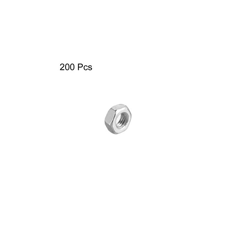 sourcing map Hexagon Nuts M3 x 0.5 mm Metric Coarse