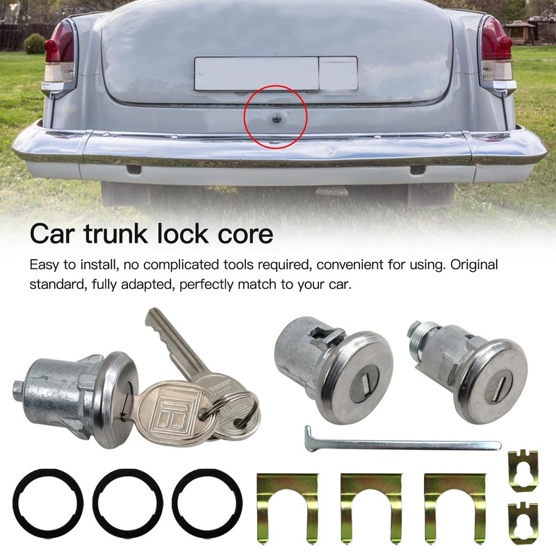 654394765282 Door Lock Cylinder &2 Keys Doors/Trunk Lock Key Set