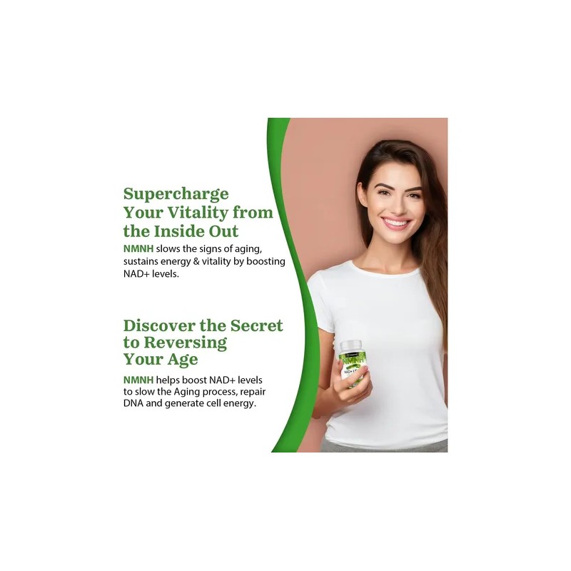 Nmnh 500mg - Suplemento Nad+ Antienvejecimiento Mapurwn