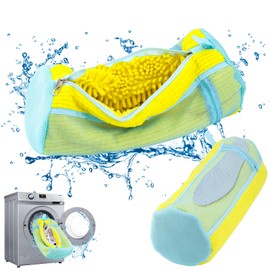 Shoe Washing Bag for Washing Machine - Durable Shoe Washing Machine Bag for Most Children's Shoes (Small Yellow 2PCS)