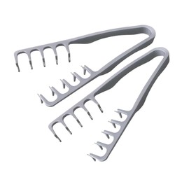 2 Peine Texturizado y Esponjoso para Barbero y Estilista, Peine de Raíz para Cabello Fino con Dientes Ensanchados, Material ABS Antiestático, Mango...