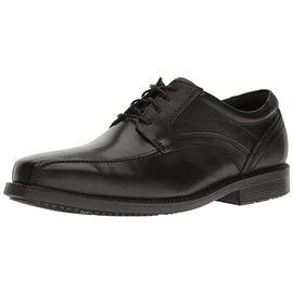 Rockport Men's Style Leader 2 Bike Toe Oxford Black Waxed Calf 10 M (D)-10 M