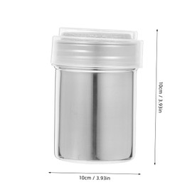 CHILDWEET Sugar Shaker 3 Pack Stainless Steel Powdered Sugar Dispenser Flour Sifter Lid Easy to Use Baking Tool