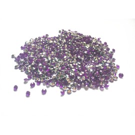Liying Acrylic Diamonds Faux Round Crystals Treasure Gems for Table Scatters, Vase Fillers, Arts & Crafts, Wedding Decoration (4.5mm 2000pcs Purple & Silver)