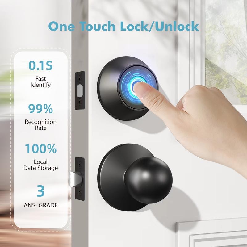 EUERTE 3th Gen Fingerprint Door Lock with App Smart Deadbolt