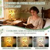 Hortsun Pressed Flower Lamp Vintage Table Small Lamp Cottagecore Decor
