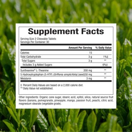 Natural Factors Natural Factors - Stress-Relax Tranquil Sleep - 60 Chewable Tablets