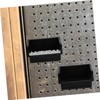 Mikinona 6Sets Pegboard Organizer Bins with Hooks Plastic Storage for