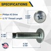 RackGold® 10-32 Zinc Rack Screws 25 Pack - USA Made