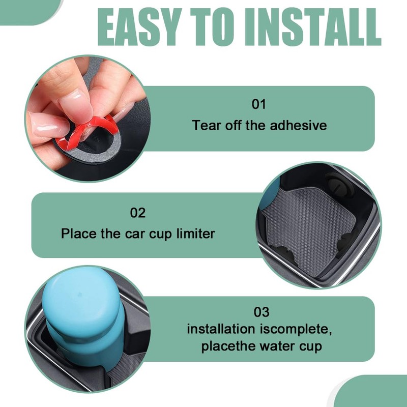 QZTYTY 6PCS Car Cup Holder Limiter, Car Cup Holder Inserts,