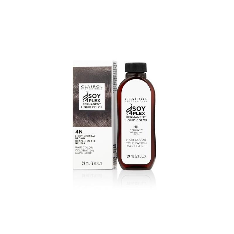 Clairol Permanent Liquicolor, 4n Light Neutral Brown, 2 oz.