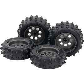 Tamiya 15547 Mini 4WD Upgrade Parts Series No.547 EZ Chassis Spike Tire & Wheel Set