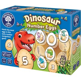 Orchard Toys Dinosaur Number Eggs Number and Counting kids Educational Game For Dinosaur Fans Aged 3-6