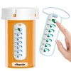 Betife 2 Pack Pill Reminder, Reusable Pill Tracker, Easily Hang