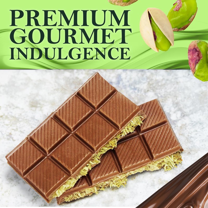 Dubai Chocolate Bar, Pistachio Chocolate Knafeh Bar -3.5 Oz, (100g)