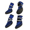 4Pcs Dog Boots Waterproof Prevent Slipping Reflective Large Dog Winter