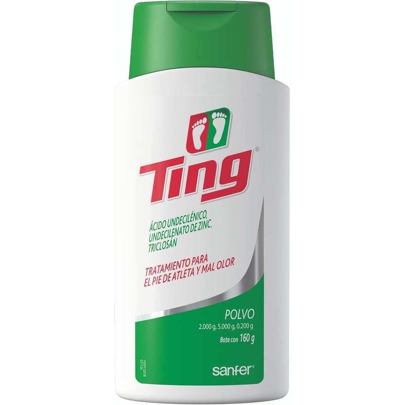 Ting Polvo Talco Antimicótico para Pies Control de Humedad, 85