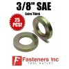 Redding Fasteners (Qty 25) 3/8" Extra Thick Flat Washers SAE
