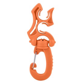 Pwshymi Diving Clip Diving Hose Holder Clip Scuba Diving Double BCD Hose Holder Clip (Bright Orange) Sportinggoods