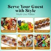 Disposable Serving Trays and Platters Set, Pack of 4-7.5 x