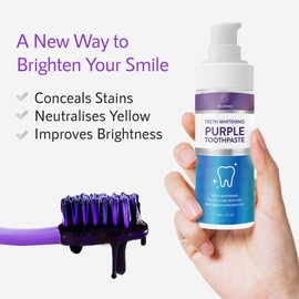Purple Toothpaste Whitening, Color Change Toothpaste, Teeth Color Corrector Purple, Color Corrector Purple Toothpaste, Whitening Toothpaste, Purple Teeth Whitening, Teeth Whitening Purple 1fl oz