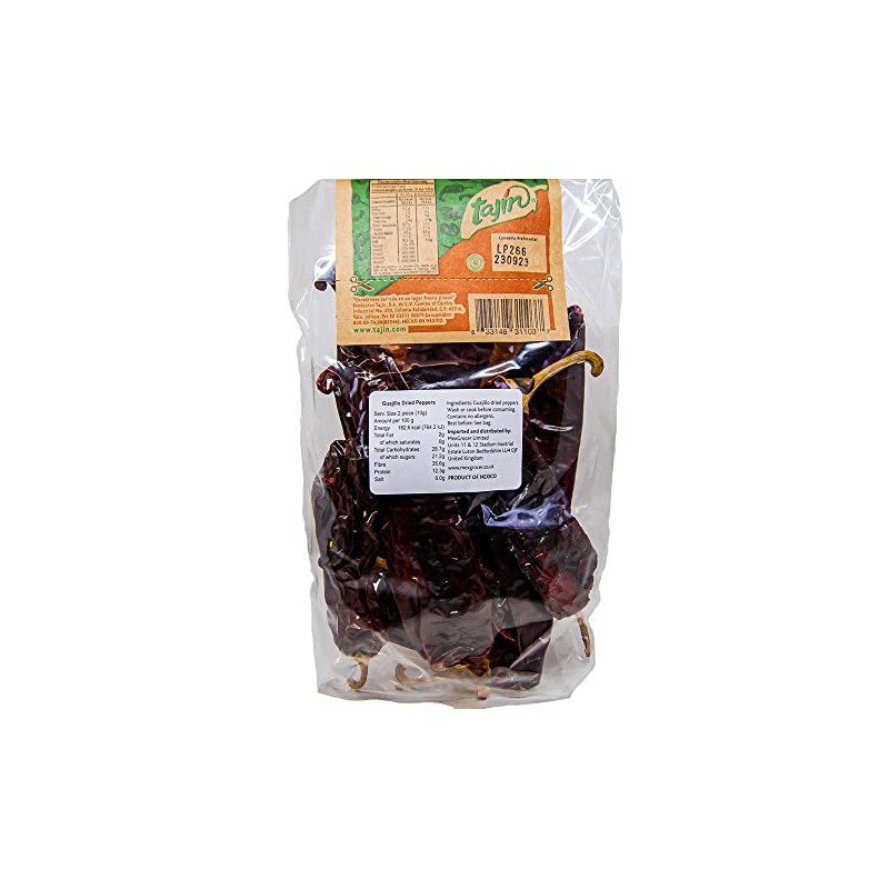 Tajin getrocknete Guajillo-Chilis, Packung 75g - Chili Guajillo Seco TAJ
