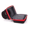 DURAGADGET Protective Shock-Absorbing Case (Black & Red) with Suede Lining