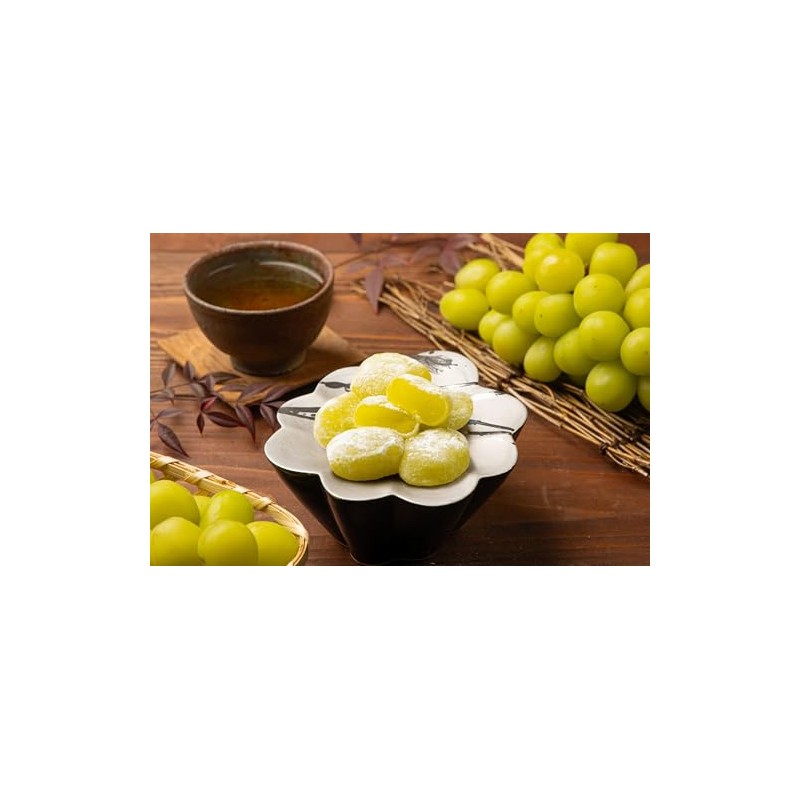 Mochi Shine Muscat Traditional Japanese Rice Cakes, 130g, Soft Chewy