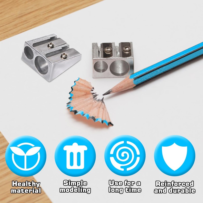 12Pcs Magnesium Pencil Sharpener Survival New Metal Pencil Sharpener with
