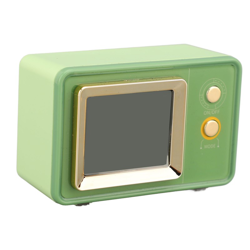 Retro Speaker TV Shaped Multifunctional Fashionable Time Speaker for Home