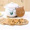 Home Wood Character Insulation Mat: Non-Slip Dining, Pot, Teacup & Cup Mat - Creative & Lovely Design NO.2 200ea